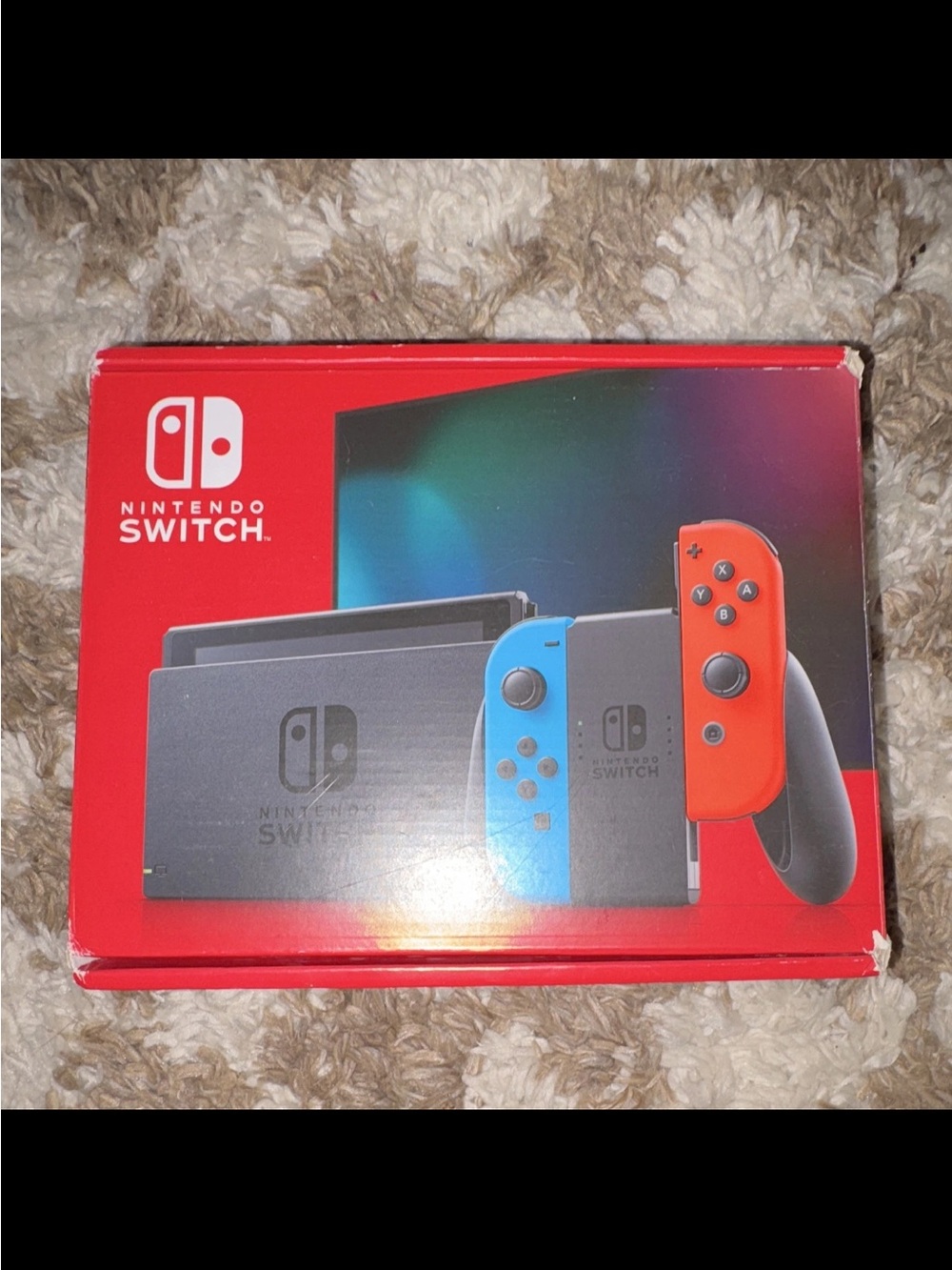 Nintendo Switch Console with Neon Blue & Neon Red Joy-Con